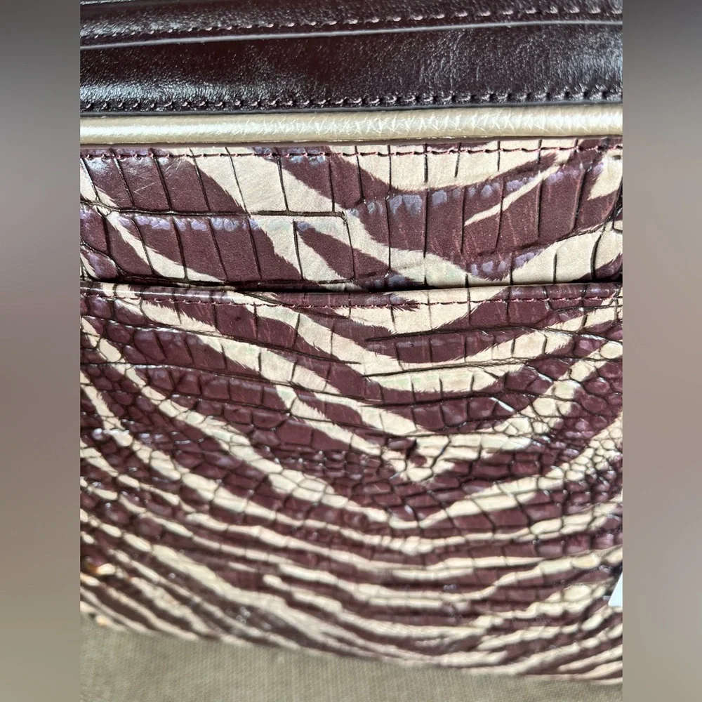 NWT Brahmin SET in COFFEE BENGAL Medium Asher and Ady Wallet